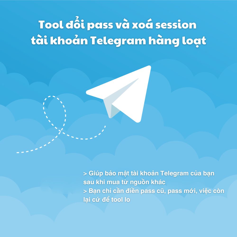 Tool đổi pass và xoá session tài khoản Telegram hàng loạt - Telegram Auto change password and remove session automation tool