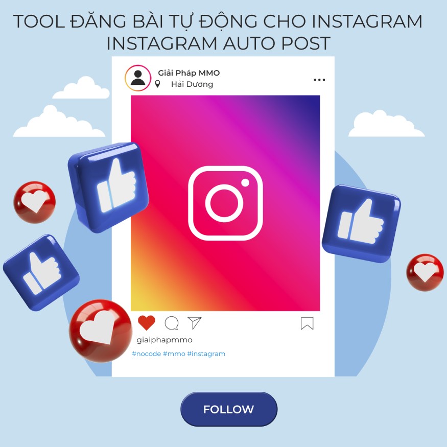 Tool đăng bài tự động Instagram - Tool đăng ảnh và video tự động cho Instagram - Instagram Auto Post Image Video Tool