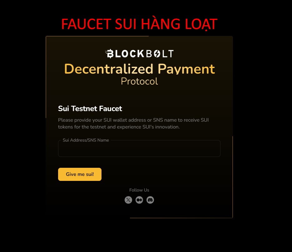 Airdrop: Tool Faucet Sui Testnet hàng loạt