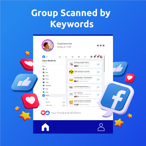 FB Group Scan by Keyword - Tool quét nhóm FB theo từ khoá