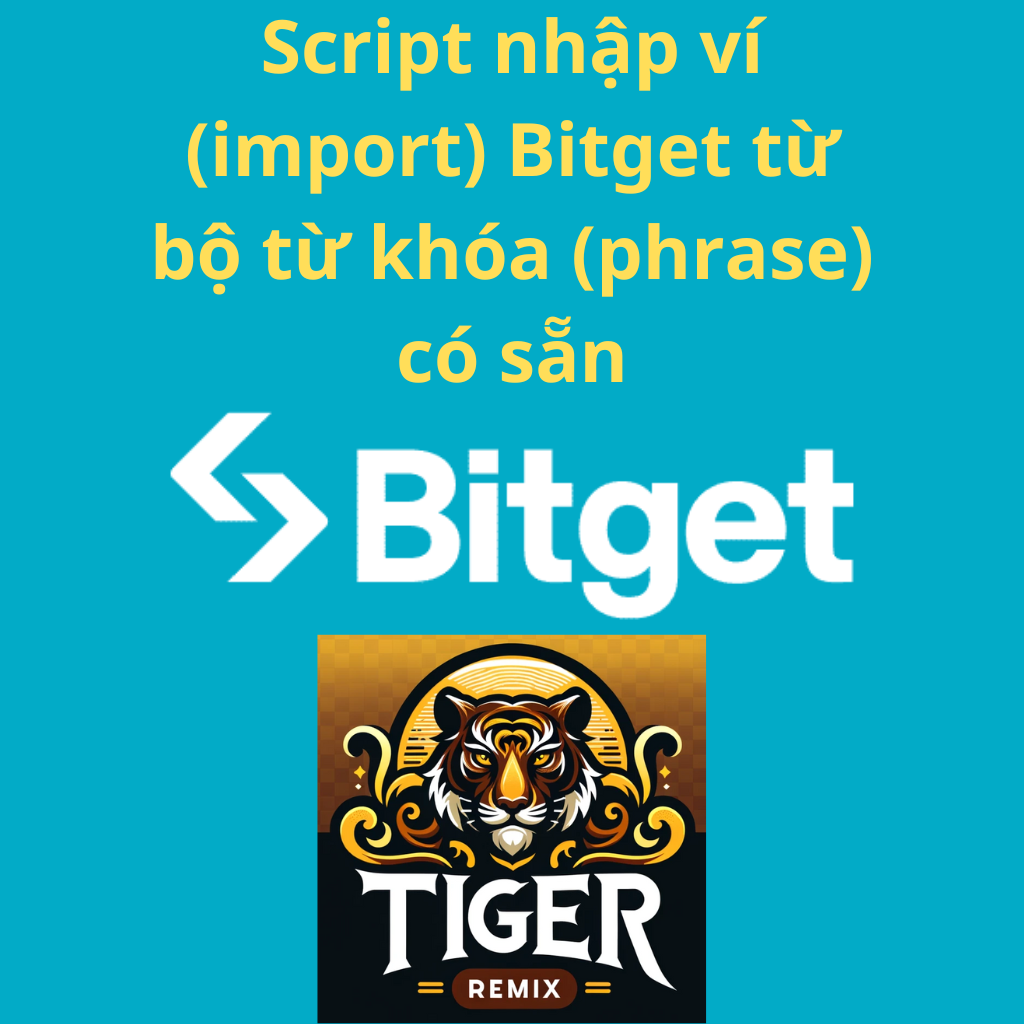 Script nhập ví (import) Bitget từ bộ từ khóa (phrase) có sẵn. Xuất data ví và địa chỉ ví TON ra file .txt