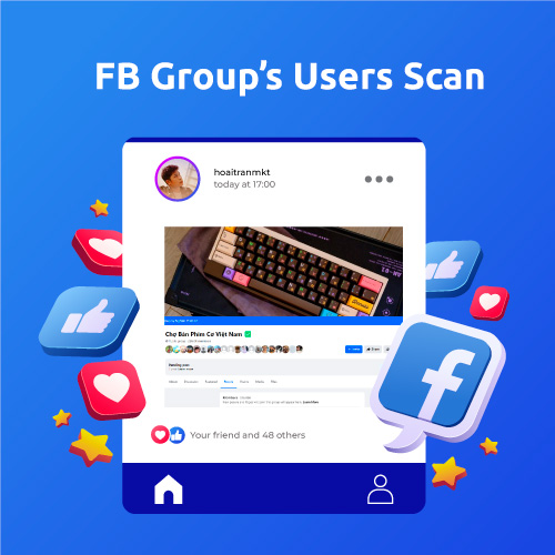 FB Group's users scan - Tool quét data user trong group FB