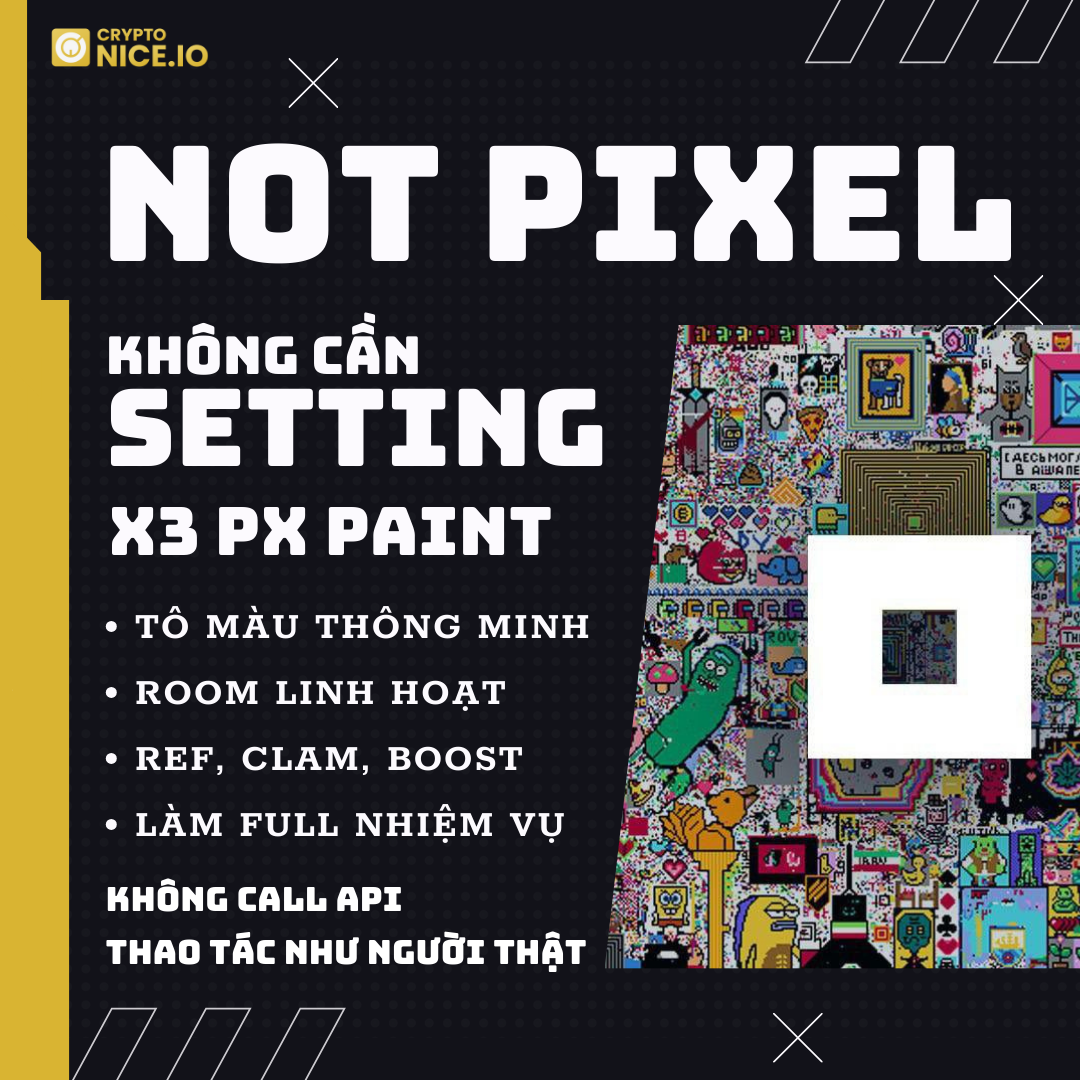 [ NOT PIXEL ] X3 - REF - CLAM - BOOST - TASK - KHÔNG CẦN SETTING