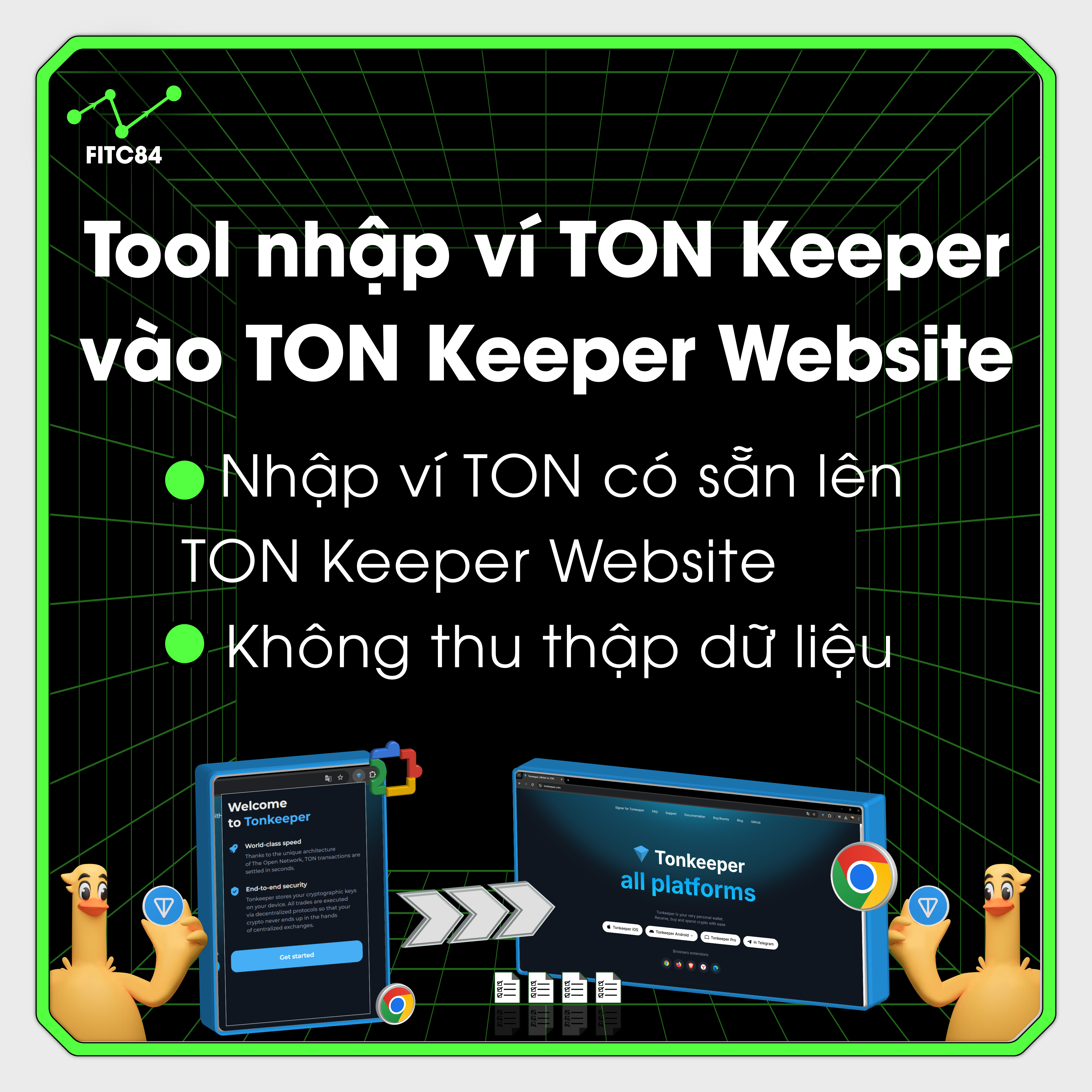 Tool nhập ví TON Keeper vào TON Keeper Website By FITC84 Team