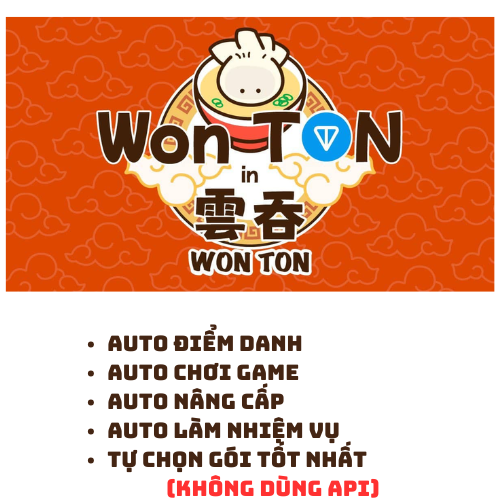 Wonton Airdrop - Không dùng request