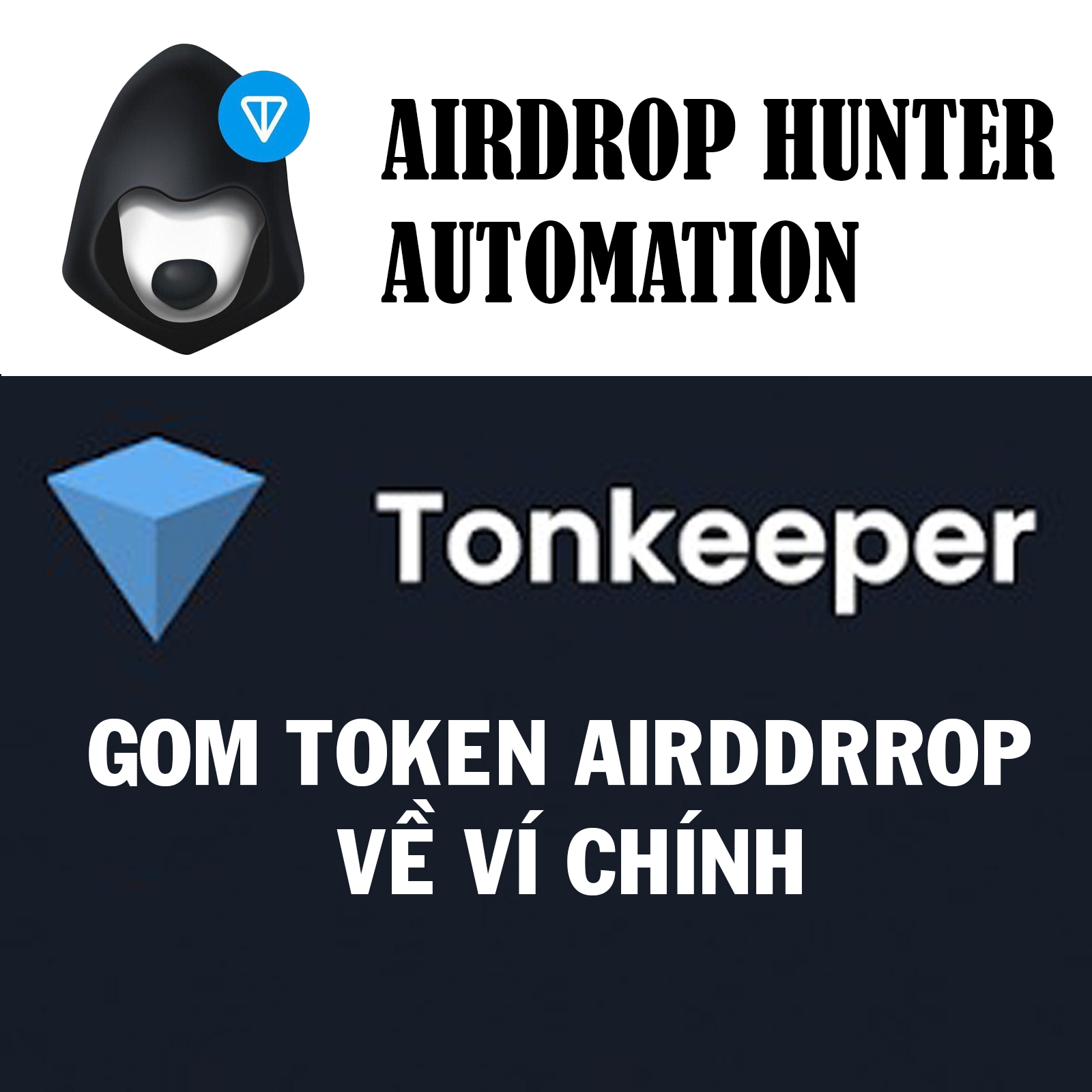 [Tonkeeper] GOM TOKEN AIRDROP VỀ VÍ CHÍNH HOẶC VÍ SÀN