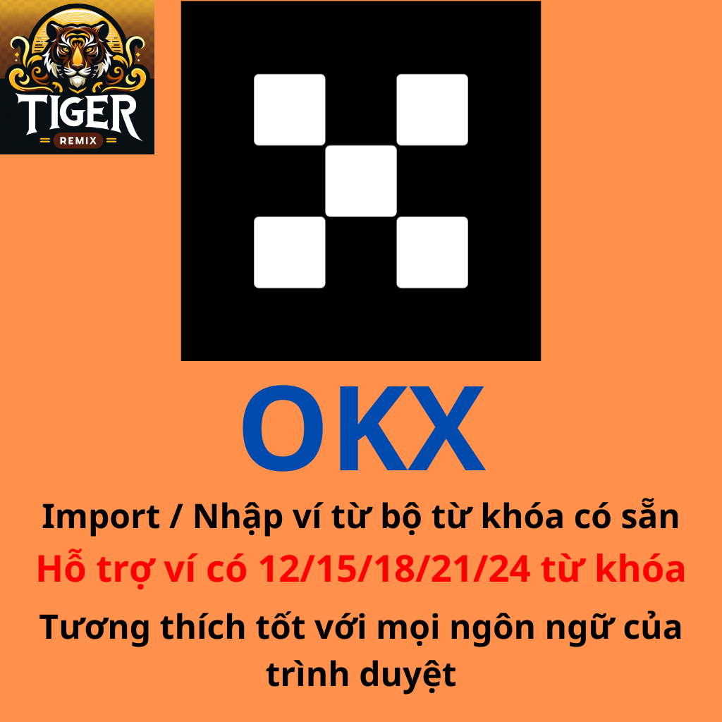 Nhập ví (import) OKX Extension từ bộ từ khóa (phrase) có sẵn / OKX EXTENSION IMPORT. Xóa ví cũ đã có trong profile và nhập lại