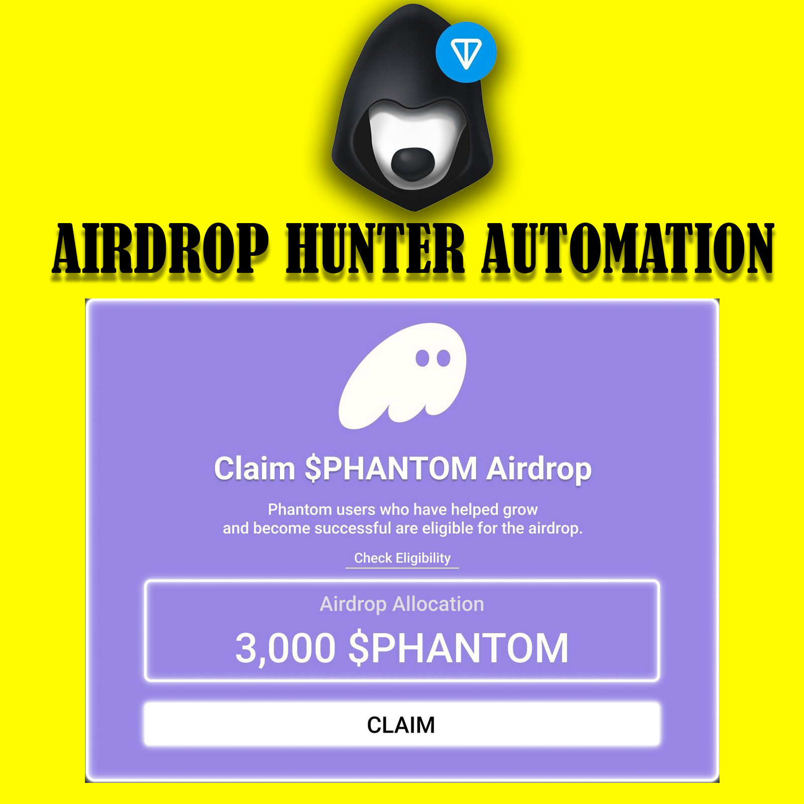 SCRIPT LÀM AIRDROP VÍ PHANTOM ( TẠO, NHẬP, XOÁ VÍ, SET USERNAME, ...)