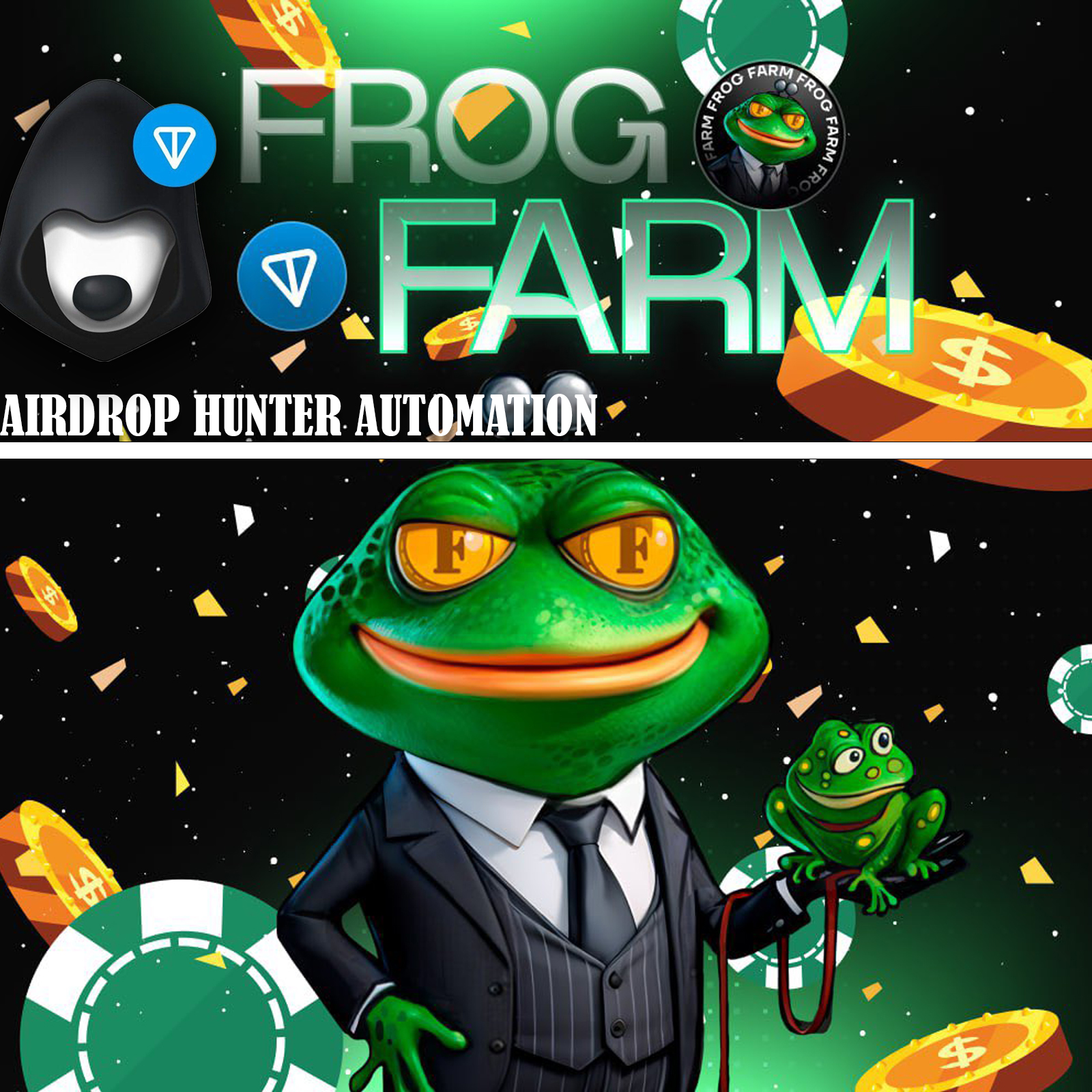 FROGFARM FULL AUTO CYPHER, TASK, CONNECT WALLET ...