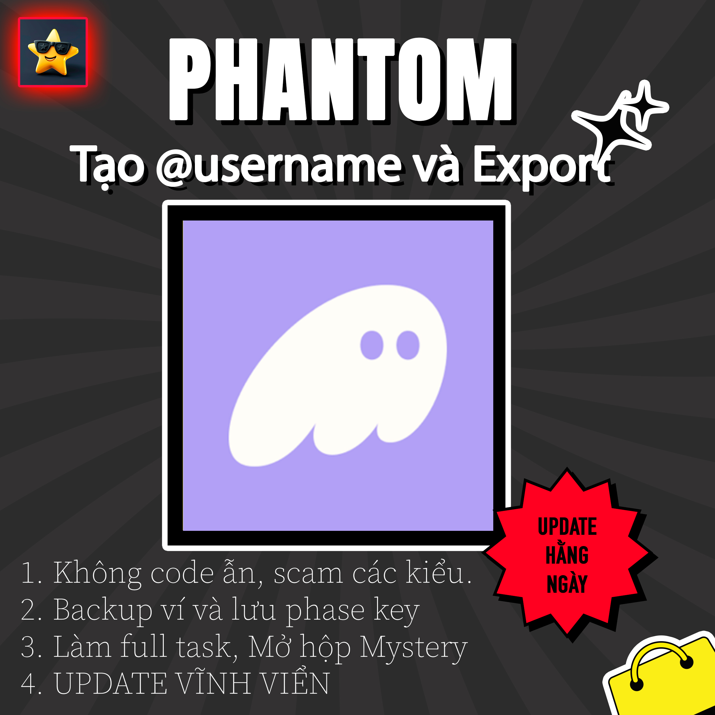 PhanTom Web Tạo @username theo File Exels, Xuất @username