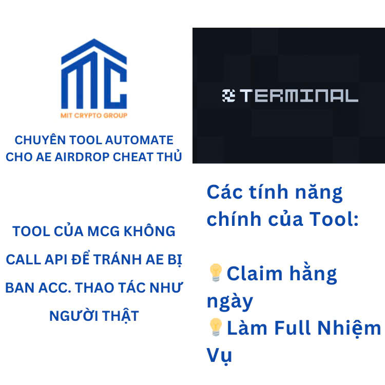 Airdrop Terminal - Kèo Airdrop Cực Hot - 🚀 Vượt tường lửa chống Bot 🚀 - Terminal Airdrop Automation Tool