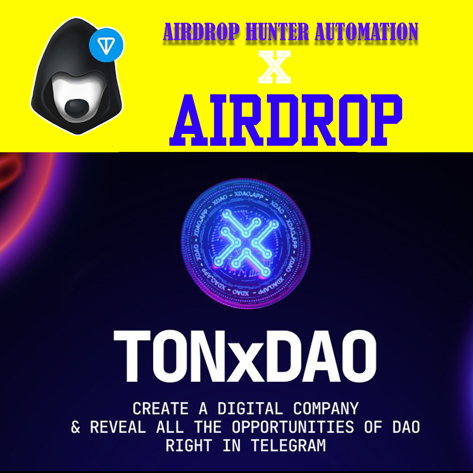 AIRDORP TONxDAO LISTING THÁNG 2 FULL ( REF, HOLD, JOIN DAO, GET LINK DAO, TASK,V.V....)