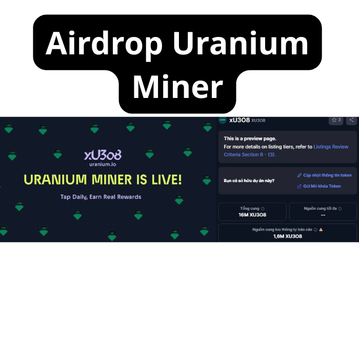 Airdrop Testnet Uranium Miner