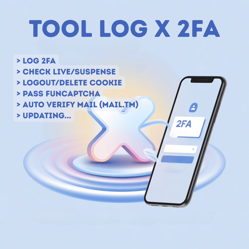 Tool Log X Twitter 2FA - Tool đăng nhập tài khoản X Twitter 2FA (Check Live/Sus, Verify Mail, Pass Captcha)