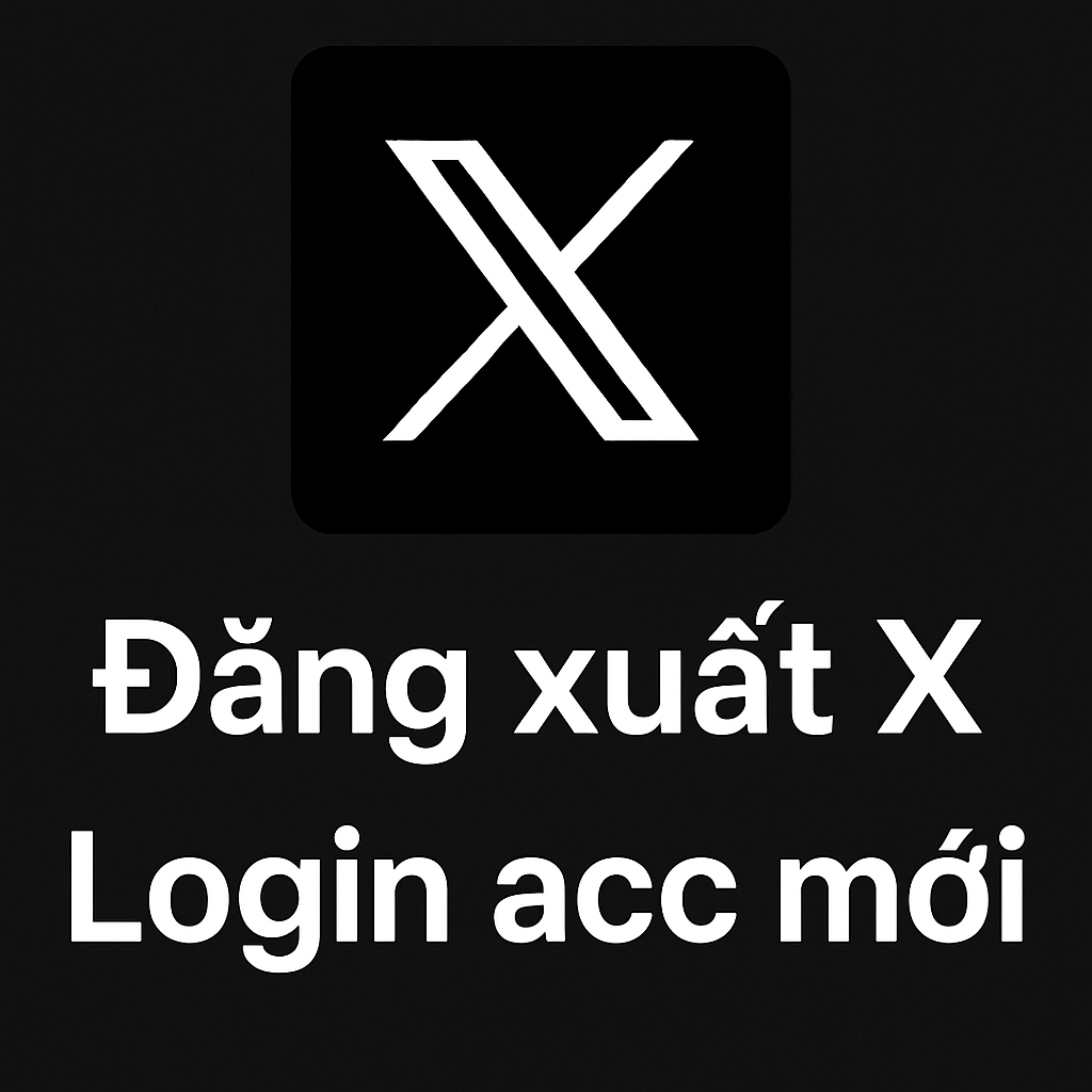 Đăng xuất X đăng nhập acc mới
