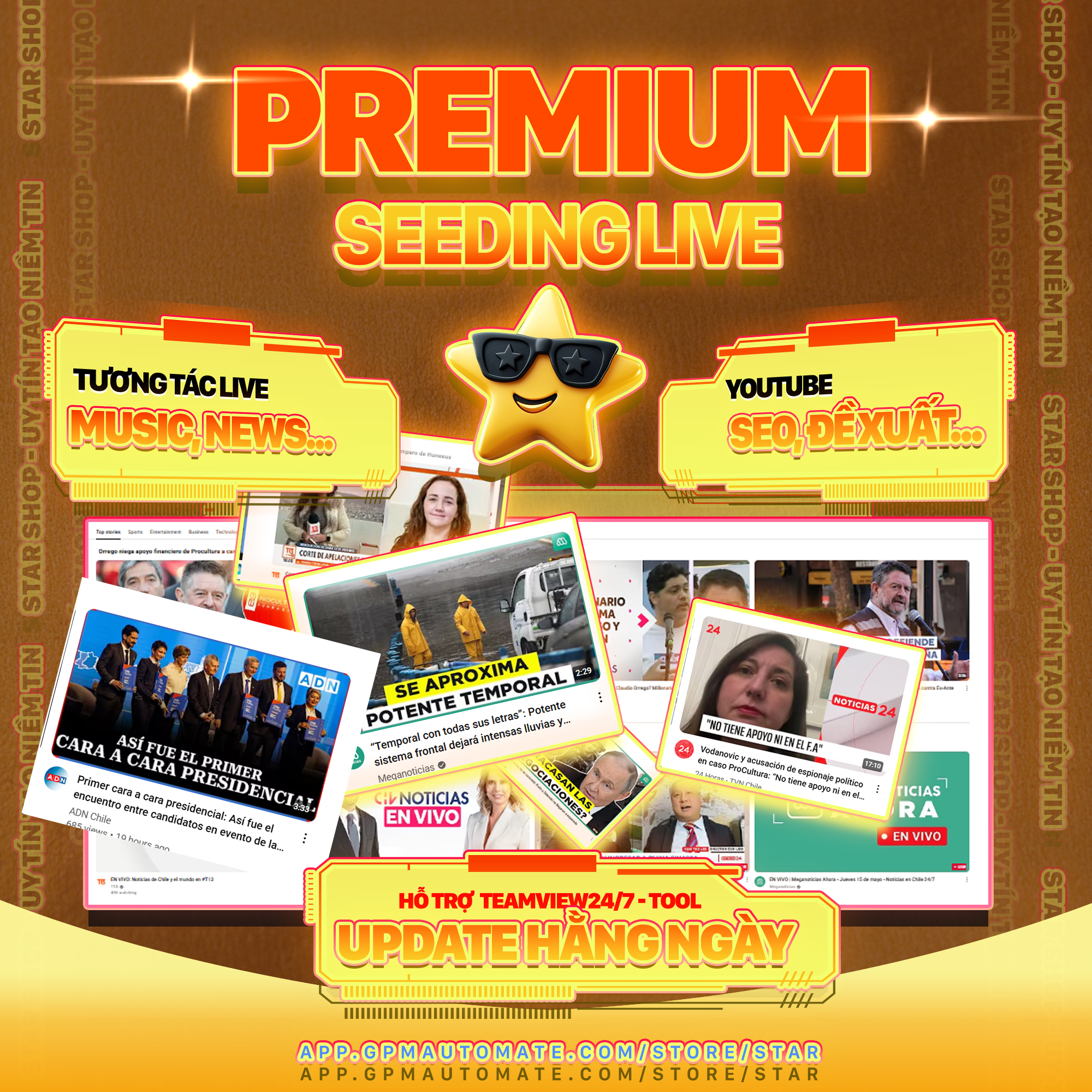 [Premium] SEEDING LIVE YOUTUBE | Kênh Nhạc News Game và Mọi Loại Live Đề Xuất