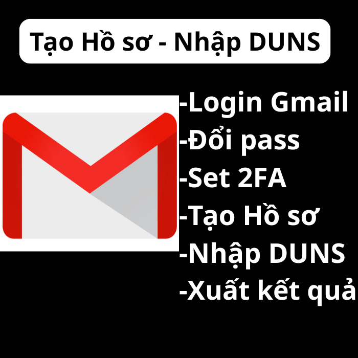 Tạohồ sơ nhập D-U-N-S,-Login Gmail-Đổi pass-Bật 2Fa
