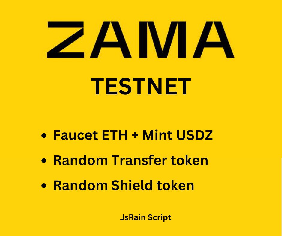 🔥 Tool Auto Testnet ZAMA Nework