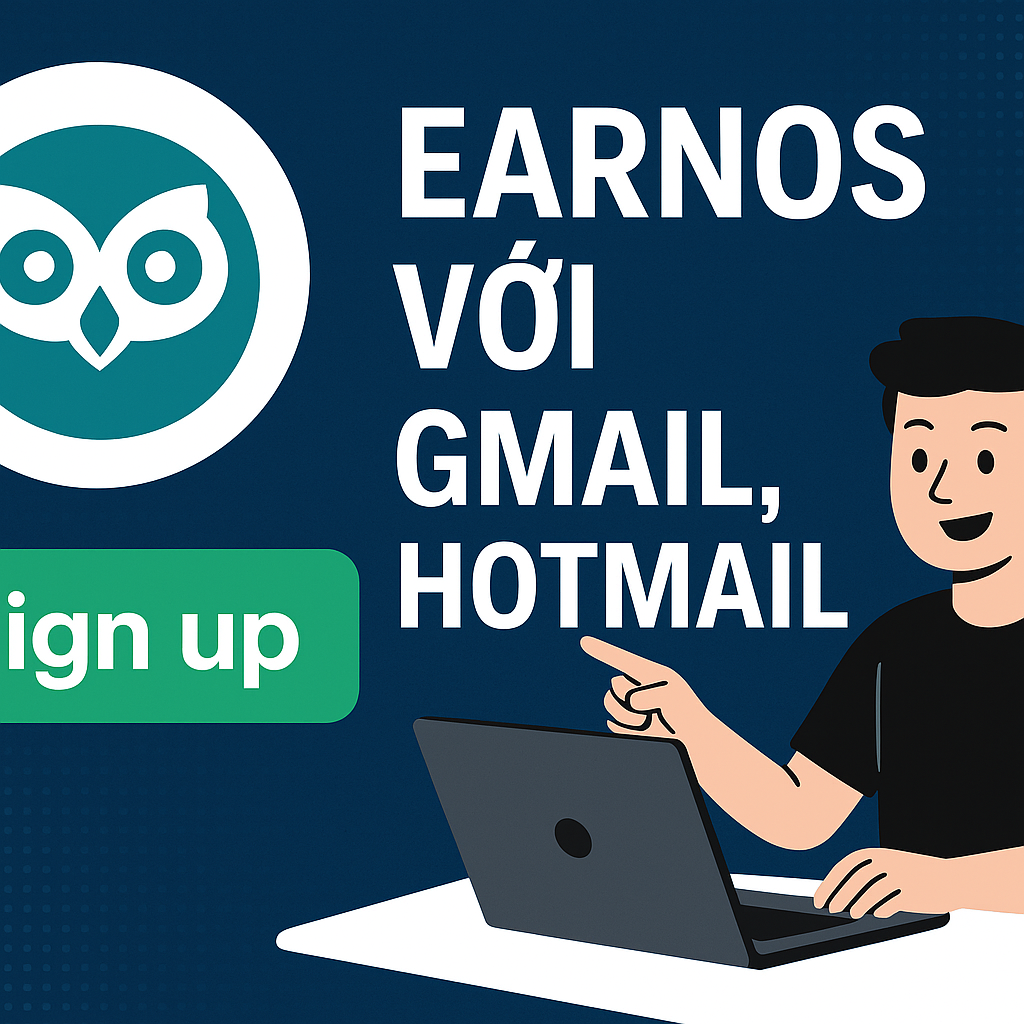 EarnOS with gmail, hotmail