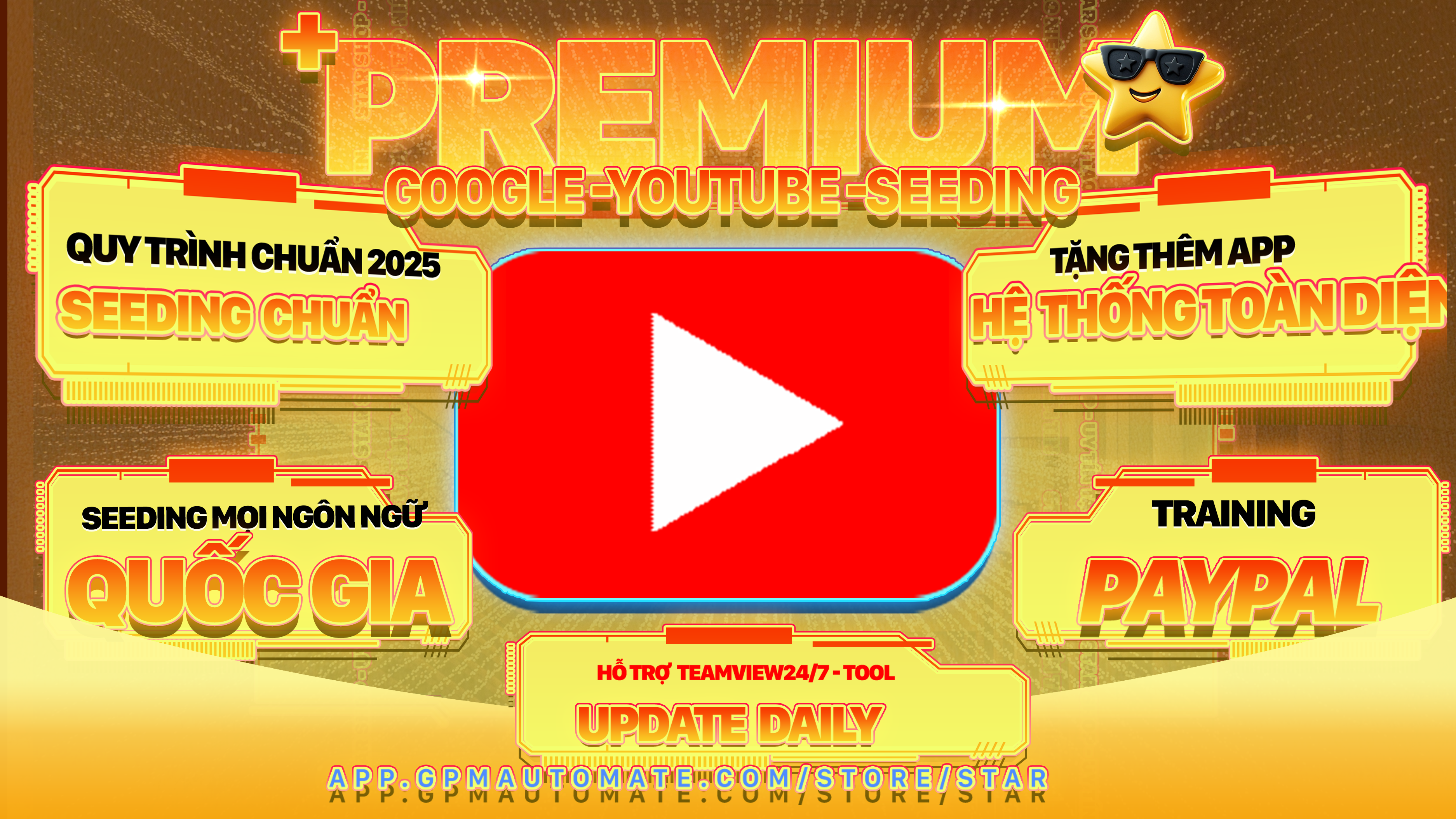 [Premium] Nuôi Google và Youtube Cao Cấp Nhất Mọi Ngôn Ngữ và Quốc Gia | SEO video kênh Youtube Đề Xuất | Login ,Đổi Mật Khẩu | KHÔNG TRỪ VIEWS