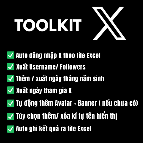 Toolkit Tiện Ích Cho Tài Khoản X