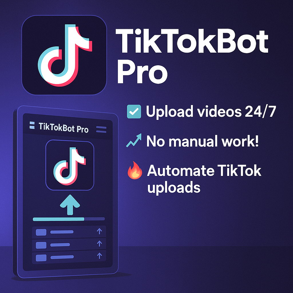 TiktokBot Pro - tai lên video tự động