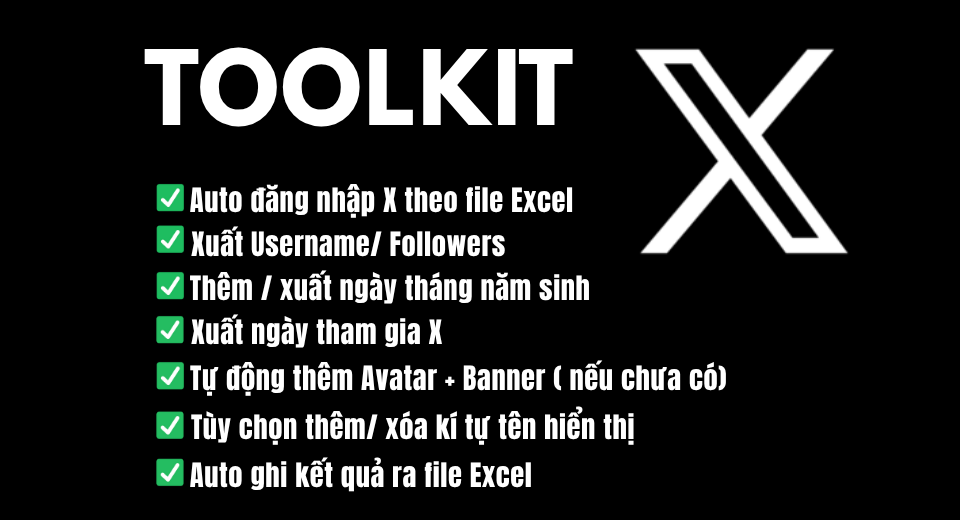 Toolkit Tiện Ích Cho Tài Khoản X