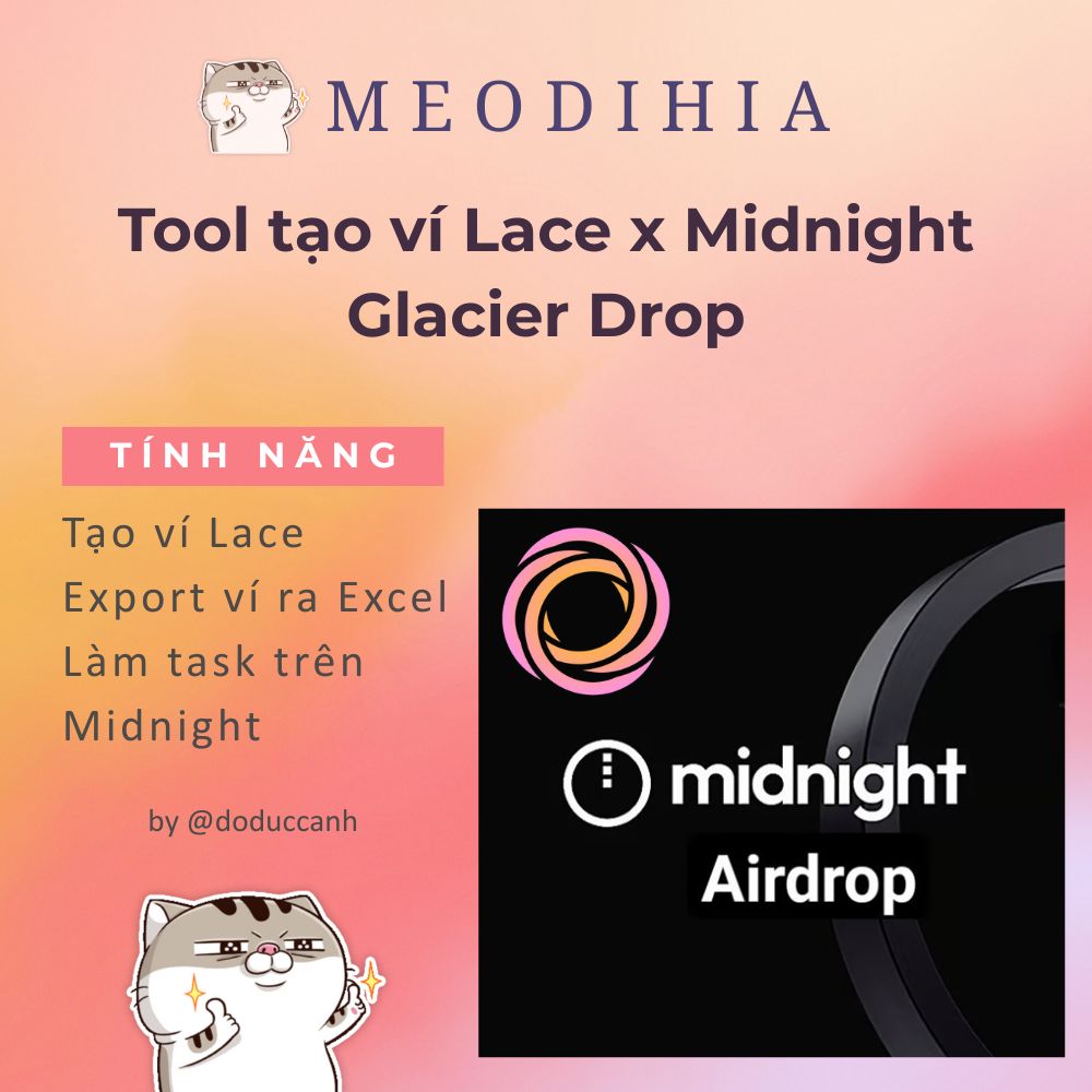 Tool tạo ví Lace và làm Midnight Glacier Drop