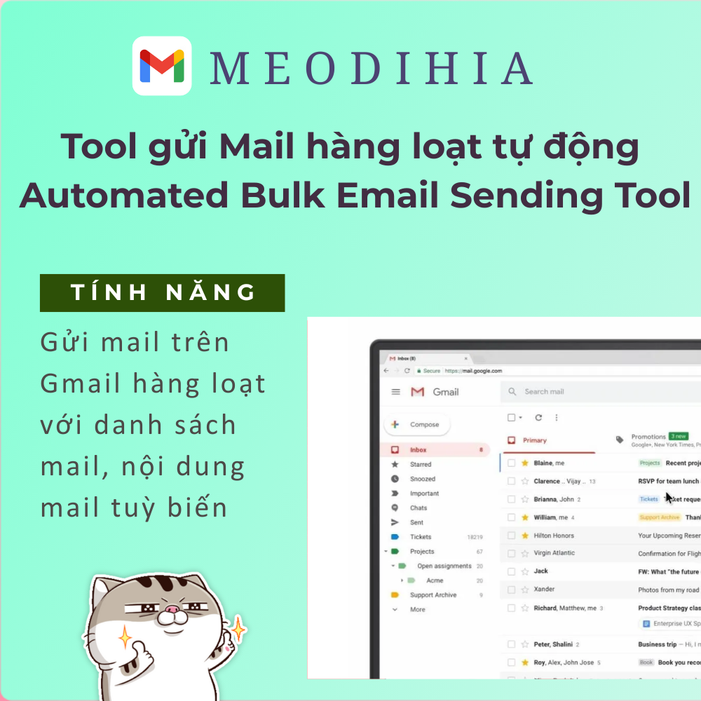 Tool gửi Mail hàng loạt tự động - Automated Bulk Email Sending Tool
