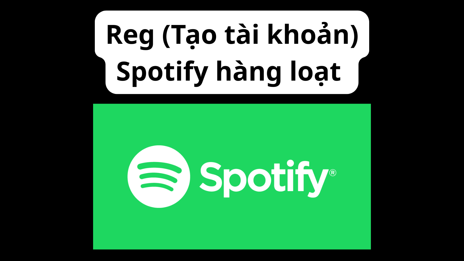 Reg Spotify hàng loạt - Tạo tài khoản Spotify