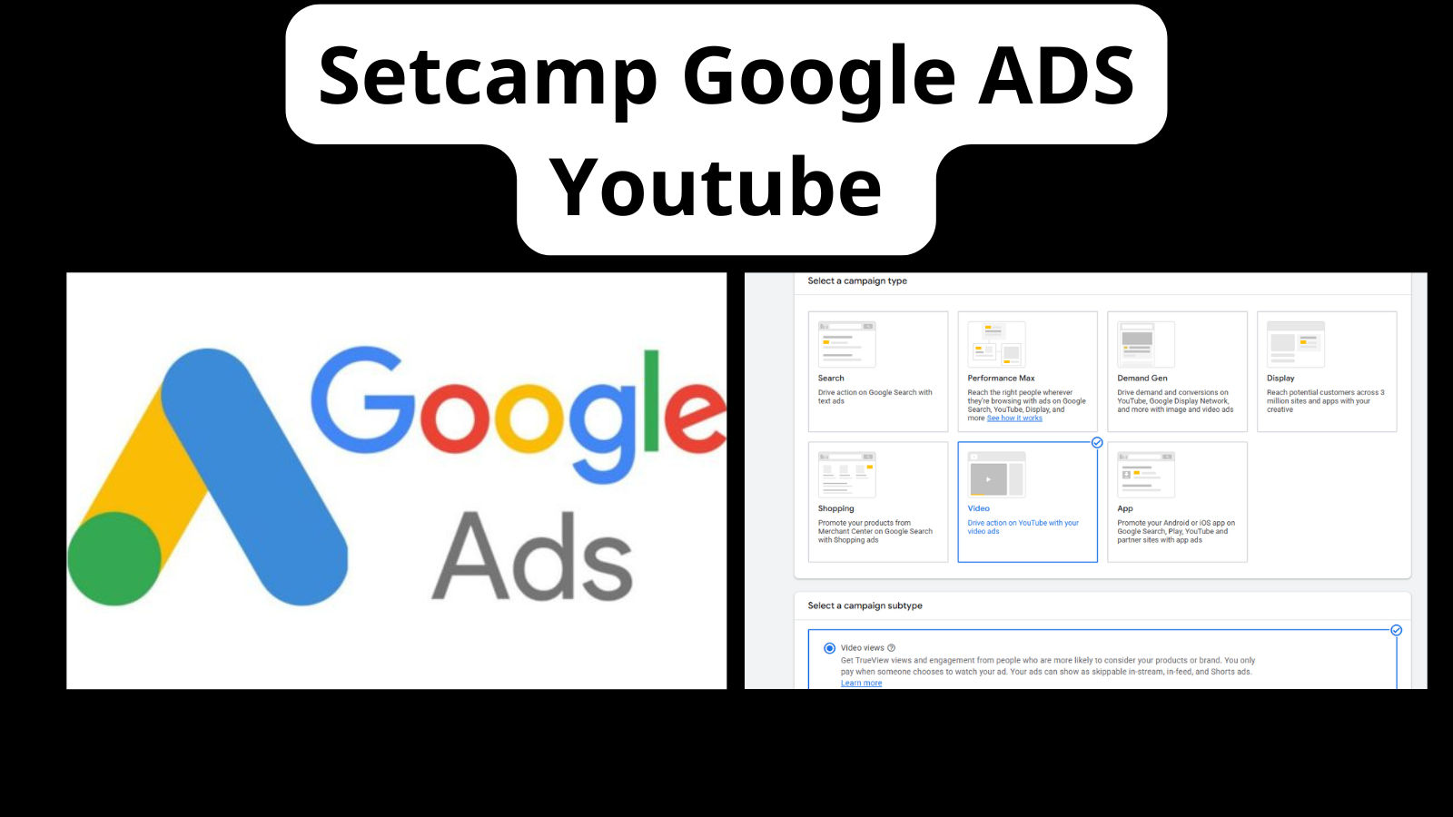 Setcamp google ads Youtube