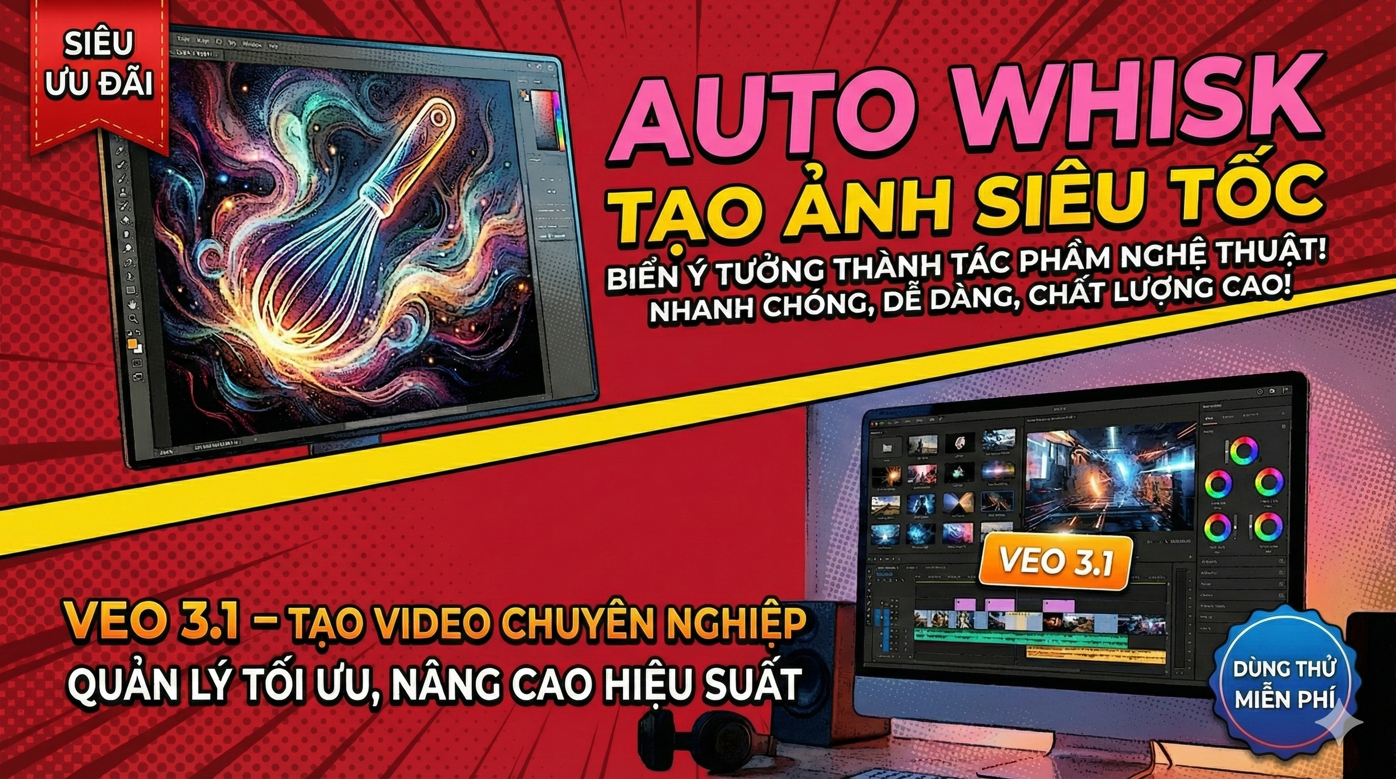 AUTOWHISK-VEO 3.1 | KHÔNG GIỚI HẠN LUỒNG ? (TẶNG NẾU SÀI KÈM BẢN PREMIUM)