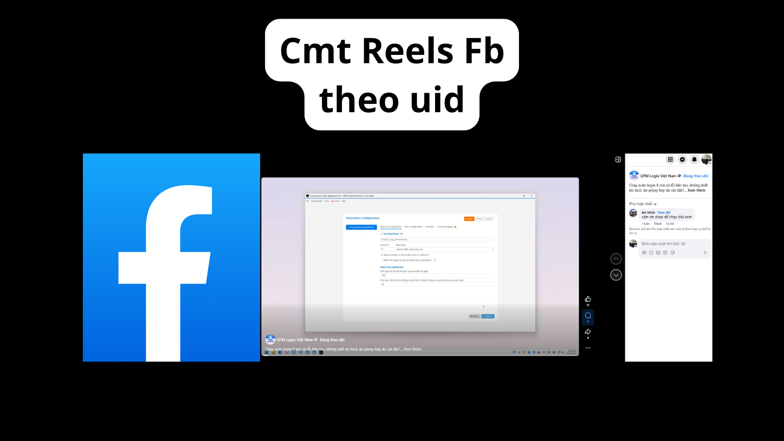 Cmt reel facebook theo uid - Bình luận reels facebook