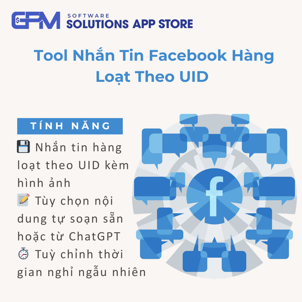 Tool Nhắn Tin Facebook Hàng Loạt Theo UID – Facebook Auto Message Tool 2025 🔥