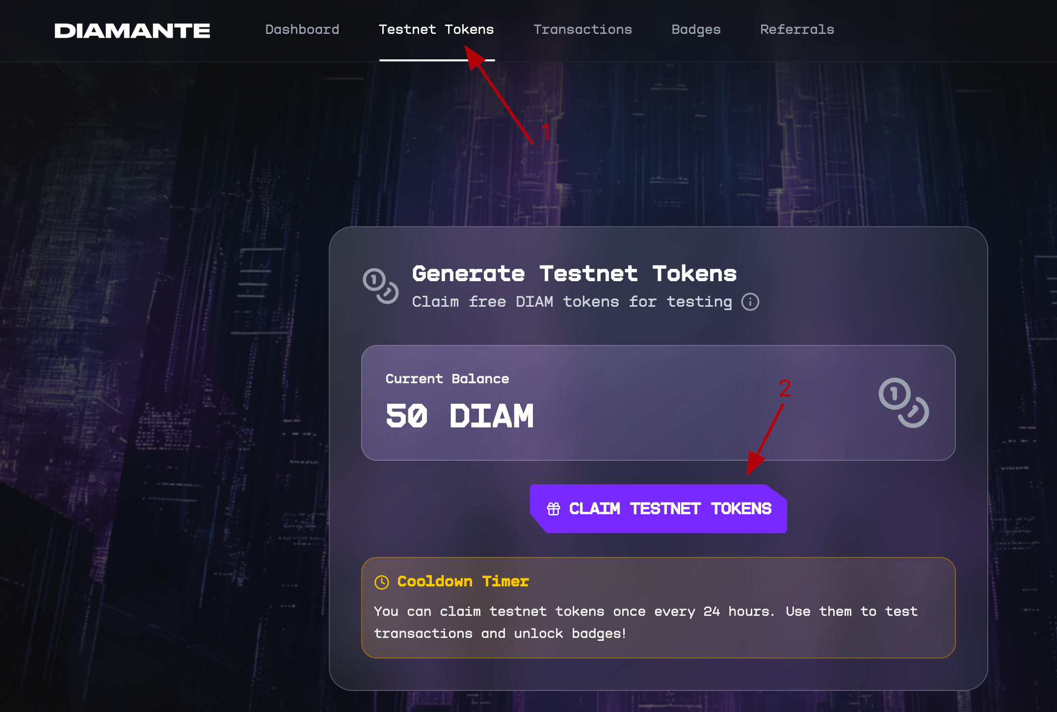 Diamante Testnet Auto Tool (Premium Private) | Airdrop Interaction & Node Tasks