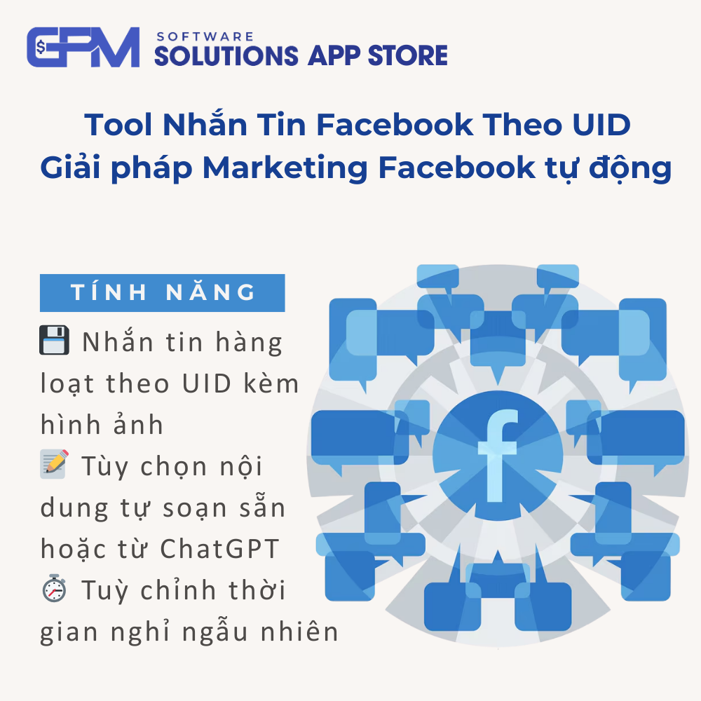 Tool Nhắn Tin Facebook Theo UID - Facebook Message Tool - Giải pháp Marketing Facebook tự động