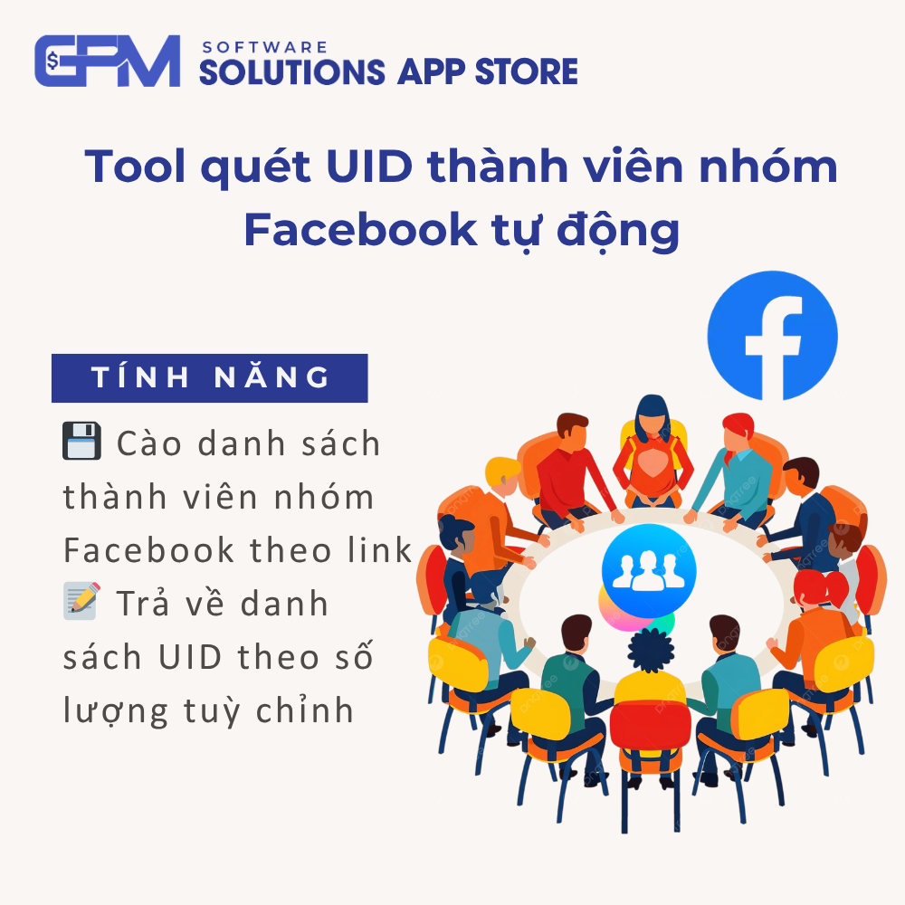 Tool Quét UID Thành Viên Nhóm Facebook - Facebook Group Members Scraper - Giải pháp khai thác dữ liệu khách hàng mục tiêu